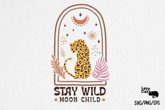 Boho Leopard Graphic for Local Business Crafts
