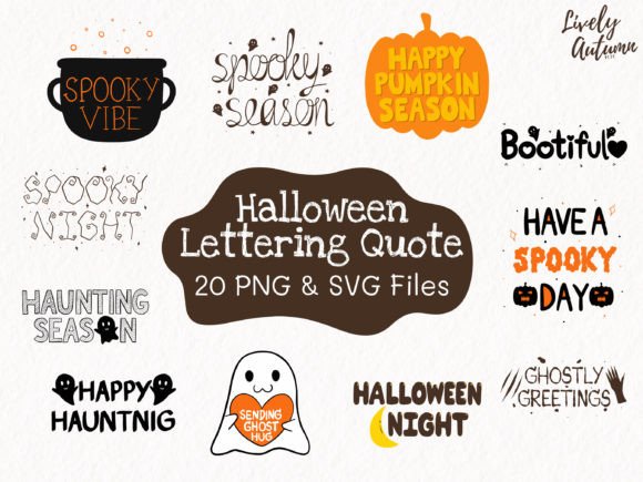 Halloween Lettering Quote SVG PNG for Graphics and Crafts