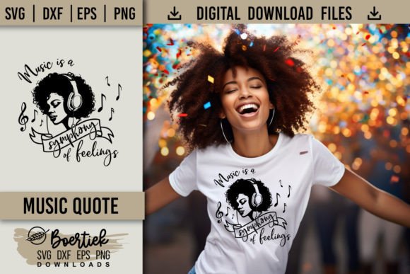 Music Quote SVG File for Graphics and Crafts