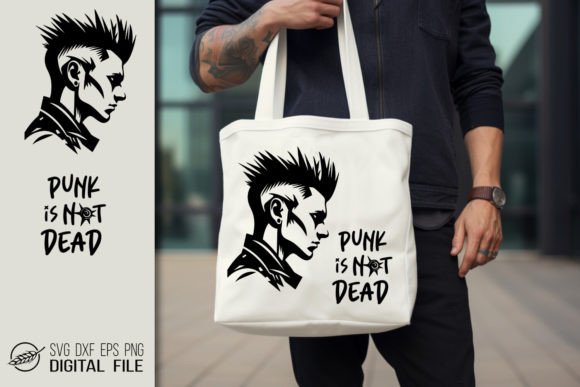Punk Boy with Quote SVG File for Graphics and Crafts