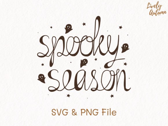 Spooky Season Lettering Quote SVG, PNG for Crafts and Graphics