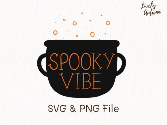 Spooky Vibe Lettering Quote SVG for Embroidery Projects
